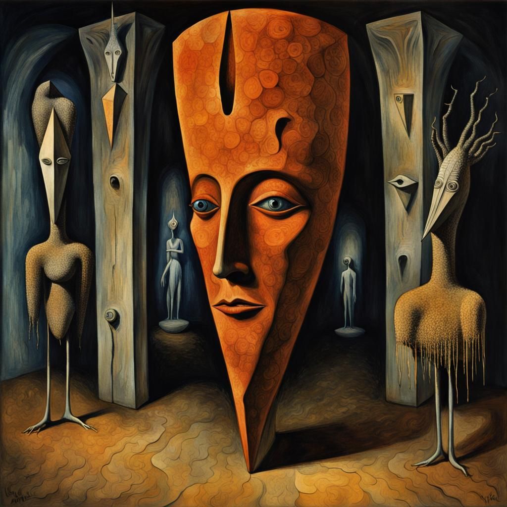 Surreal Dream Portrait in Magical Realism Style