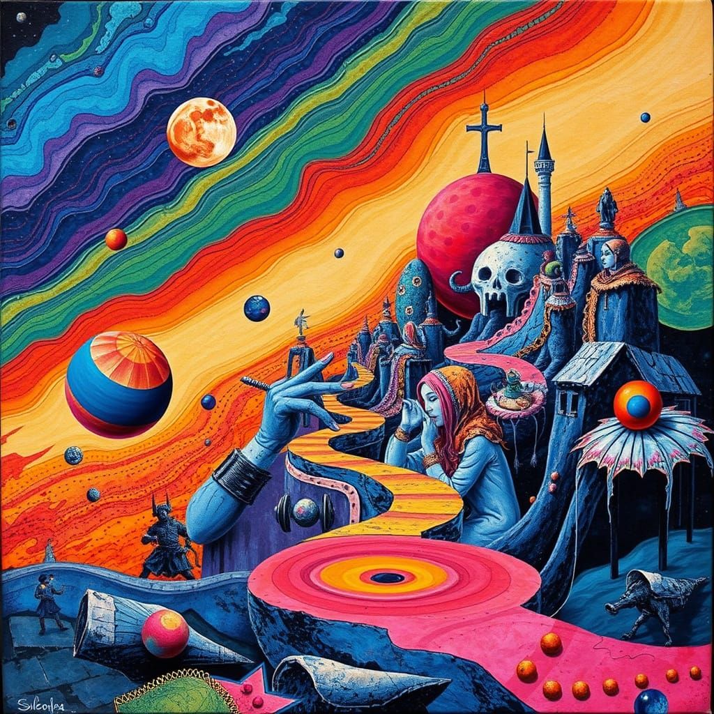 Vibrant Surreal Collages Reflecting Diverse Reality Perspect...