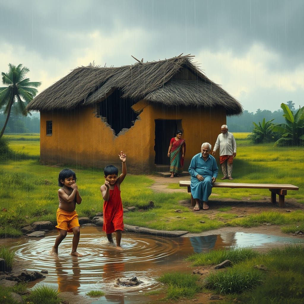 Love and Tension in a Rustic Mud House