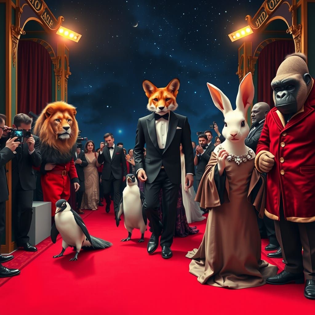 Old-School Hollywood Glamour: Majestic Creatures on the Red ...