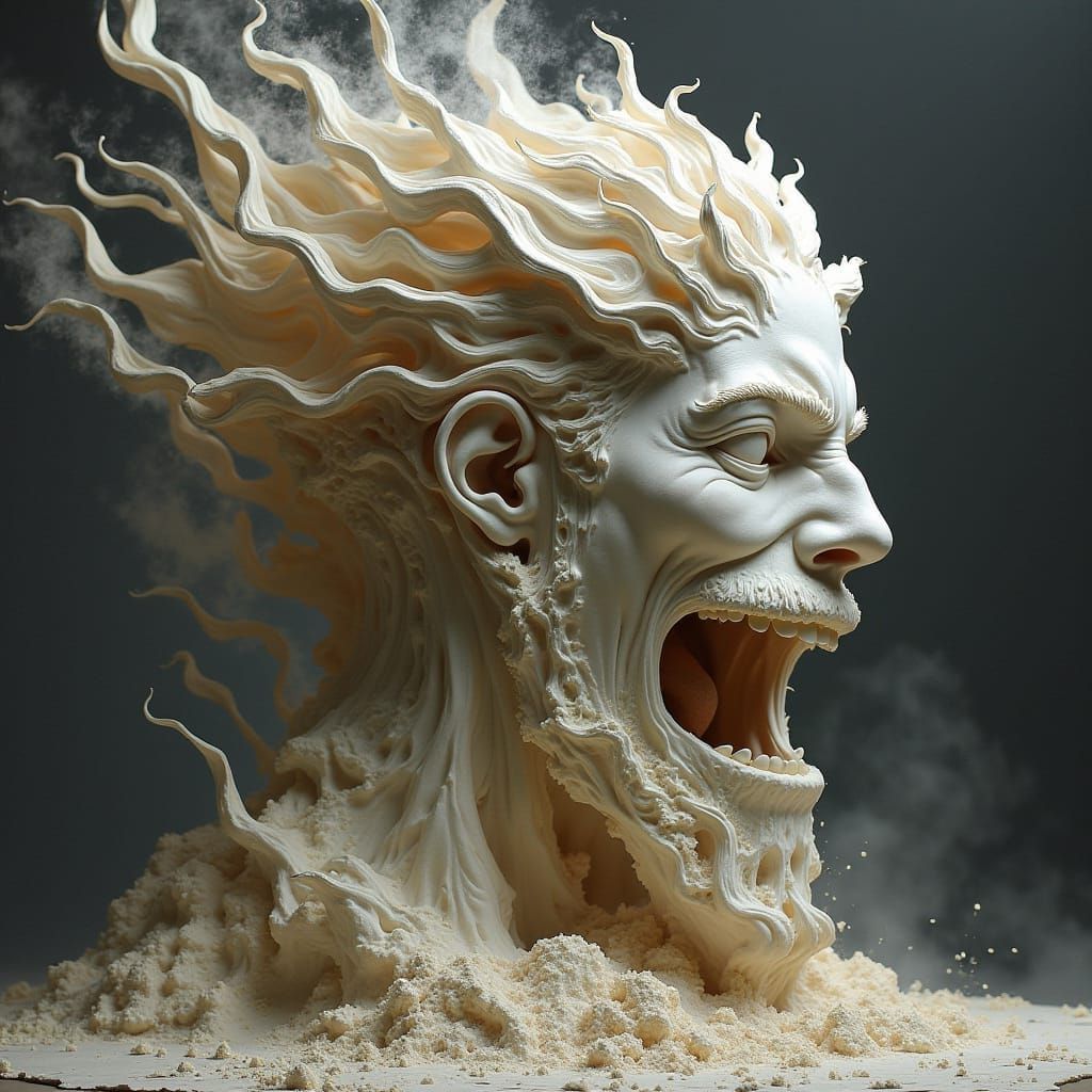 Expressive Sculpture of Imminent Glory