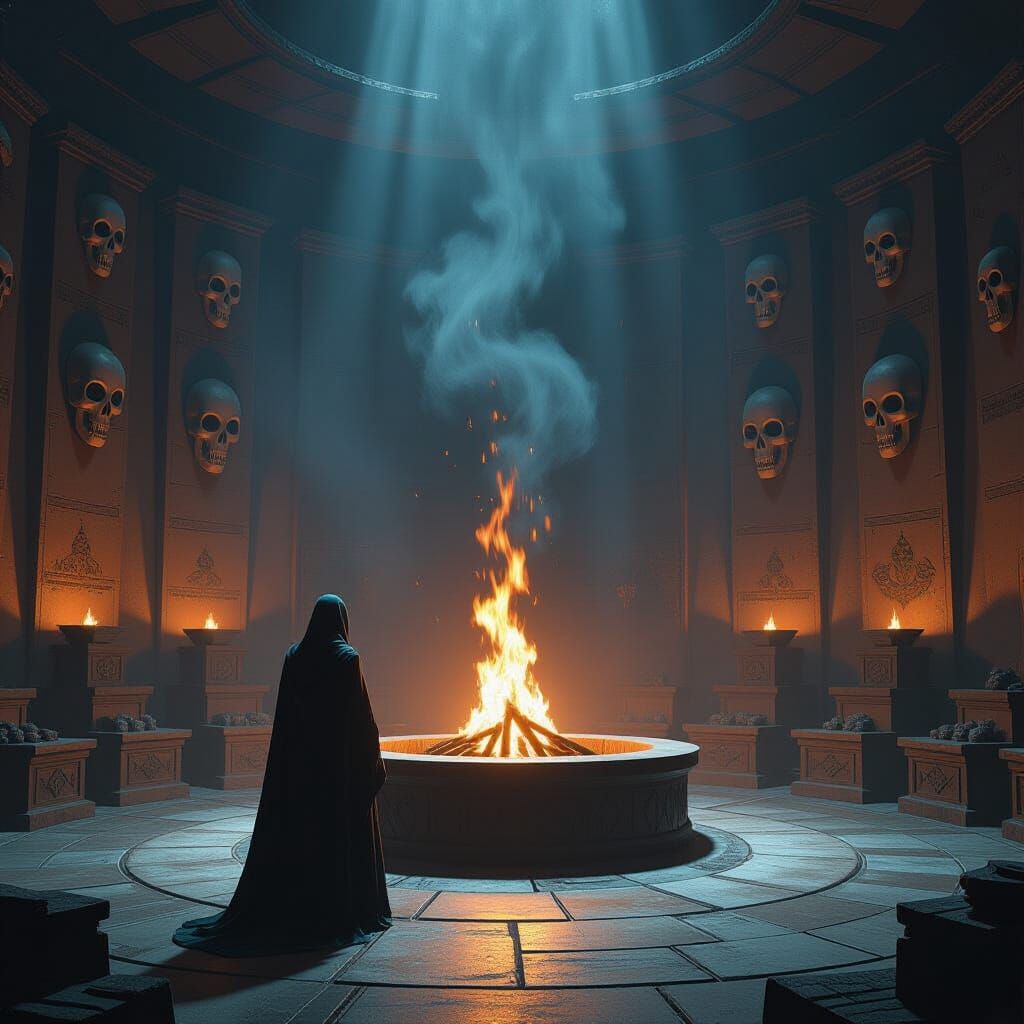 Mystical Figure in the Hall of Prophecy