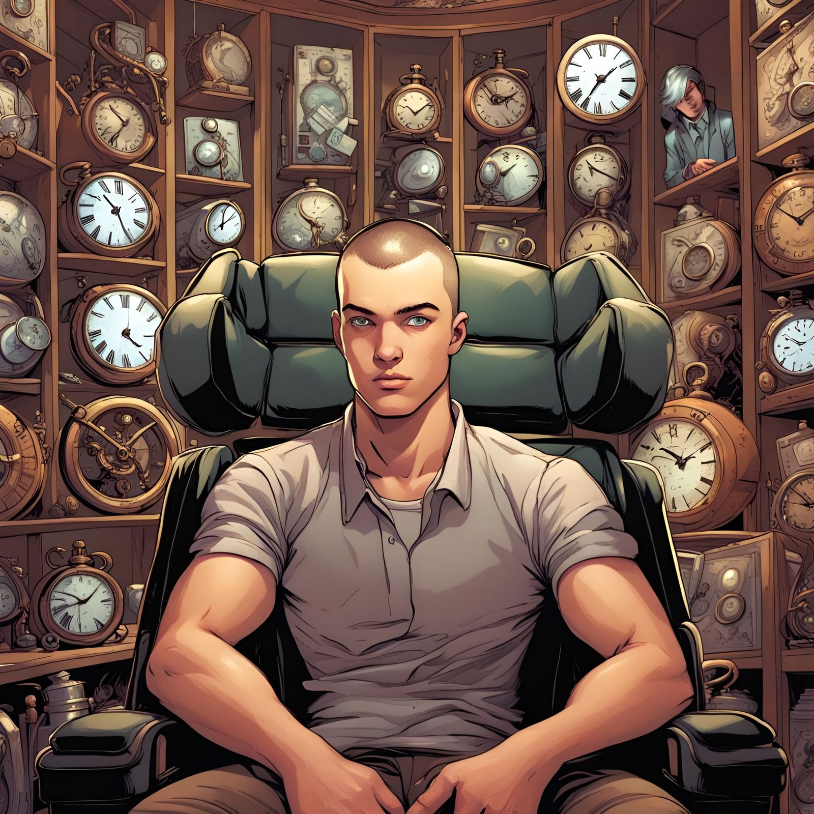 Keeper of Time as Comic Book Art