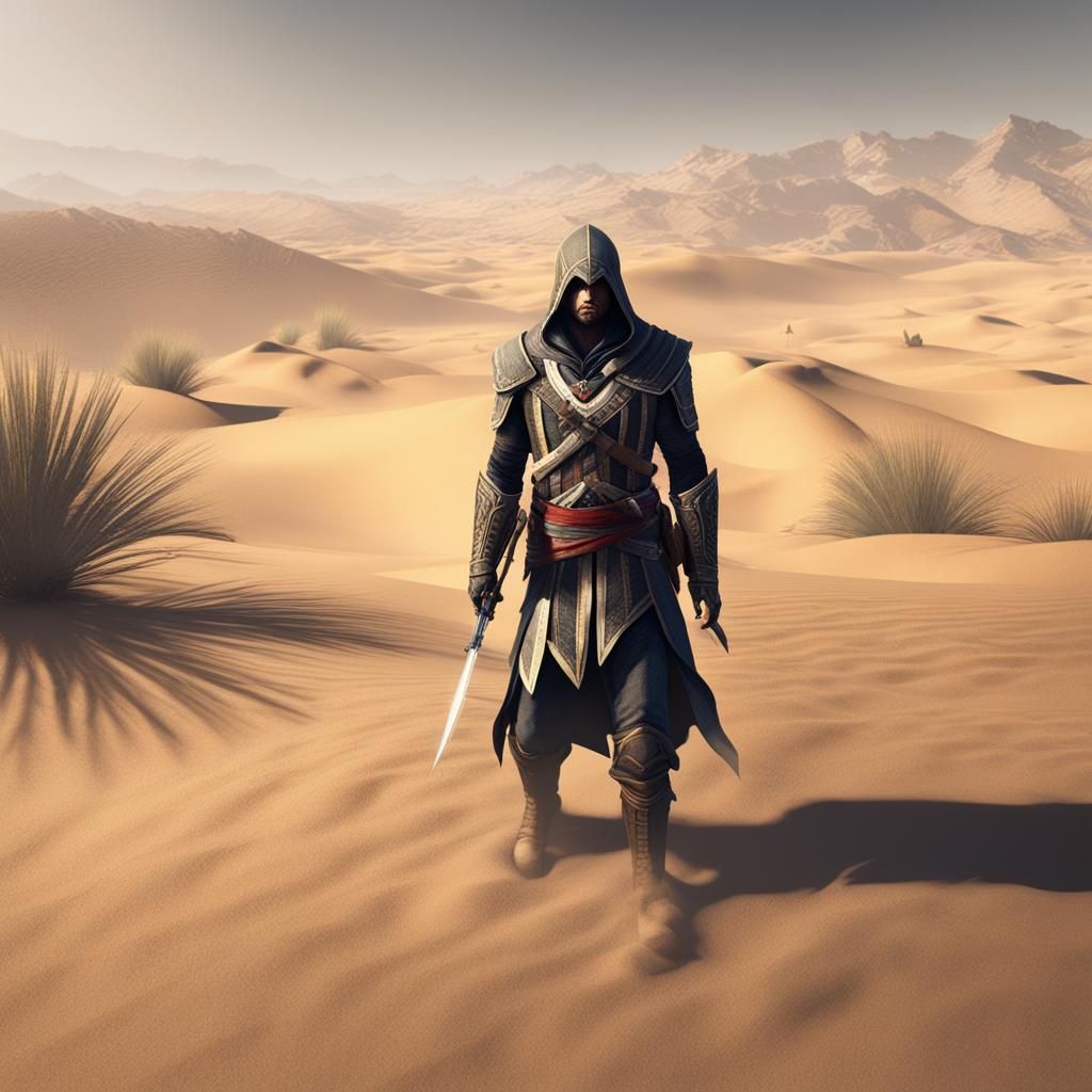Assassin's Creed Desert Hunt in 3D Unreal Engine Style