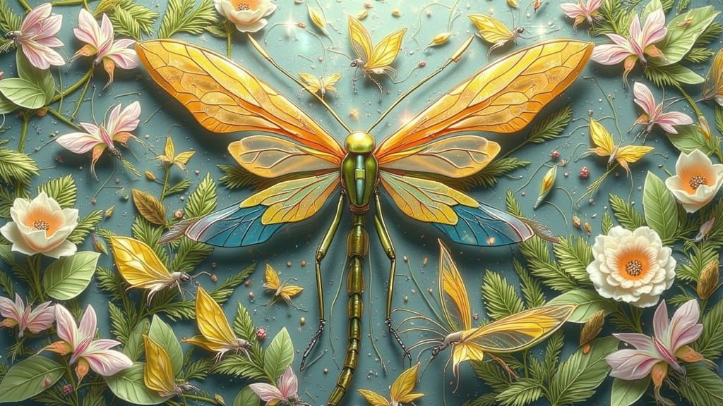 Praying Mantises with Leaf-Rubbing Wings