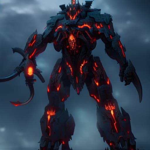 Epic Giant Mech Full Body Portrait