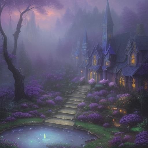 Lapis Lazuli Gemstone in Ethereal Fantasy Style