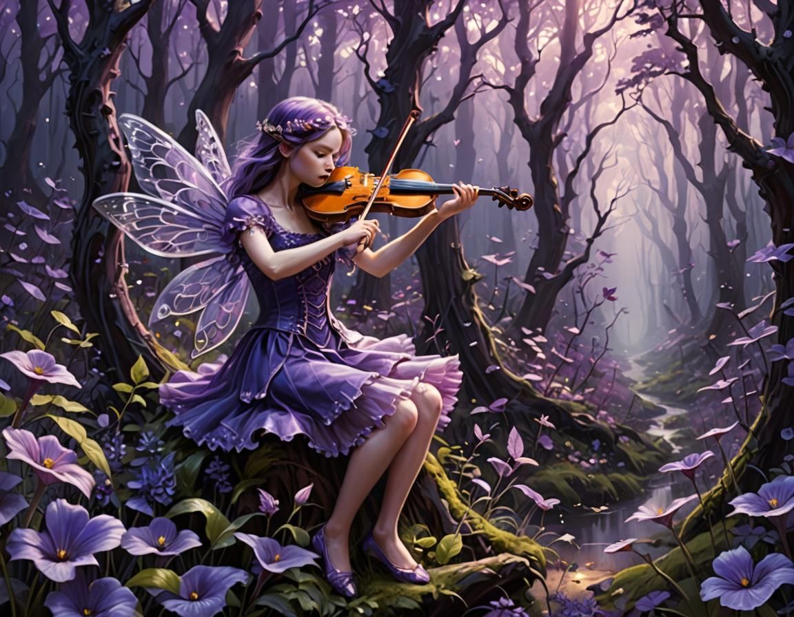 Purple Fairy's Forest Serenade