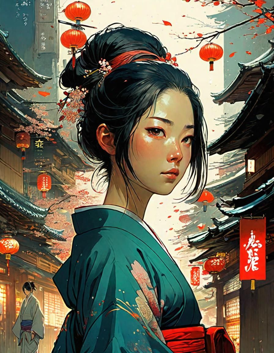 Anime Portrait Art in Vibrant SpeedPaint Style