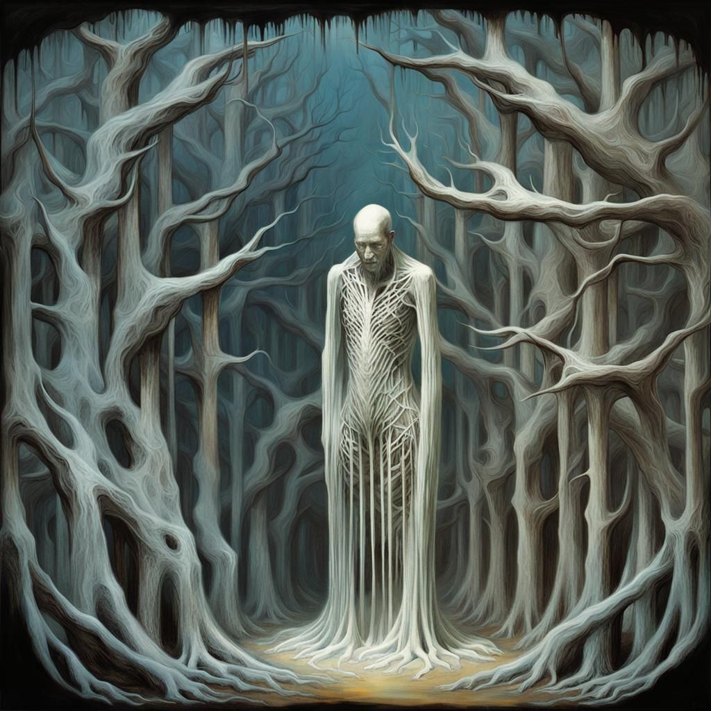 Ethereal Figures in Abyssal Forest, by Iris van Herpen