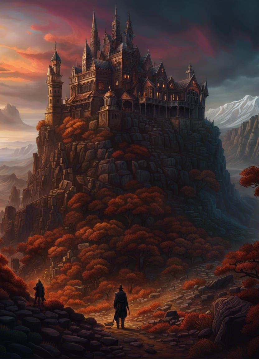 Death Hunts a Man: Detailed Matte Painting