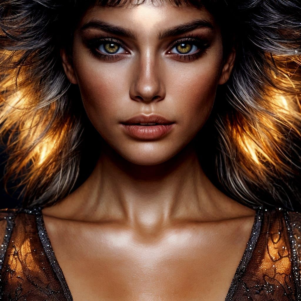 Mystical Woman with Angelic and Demonic Essence