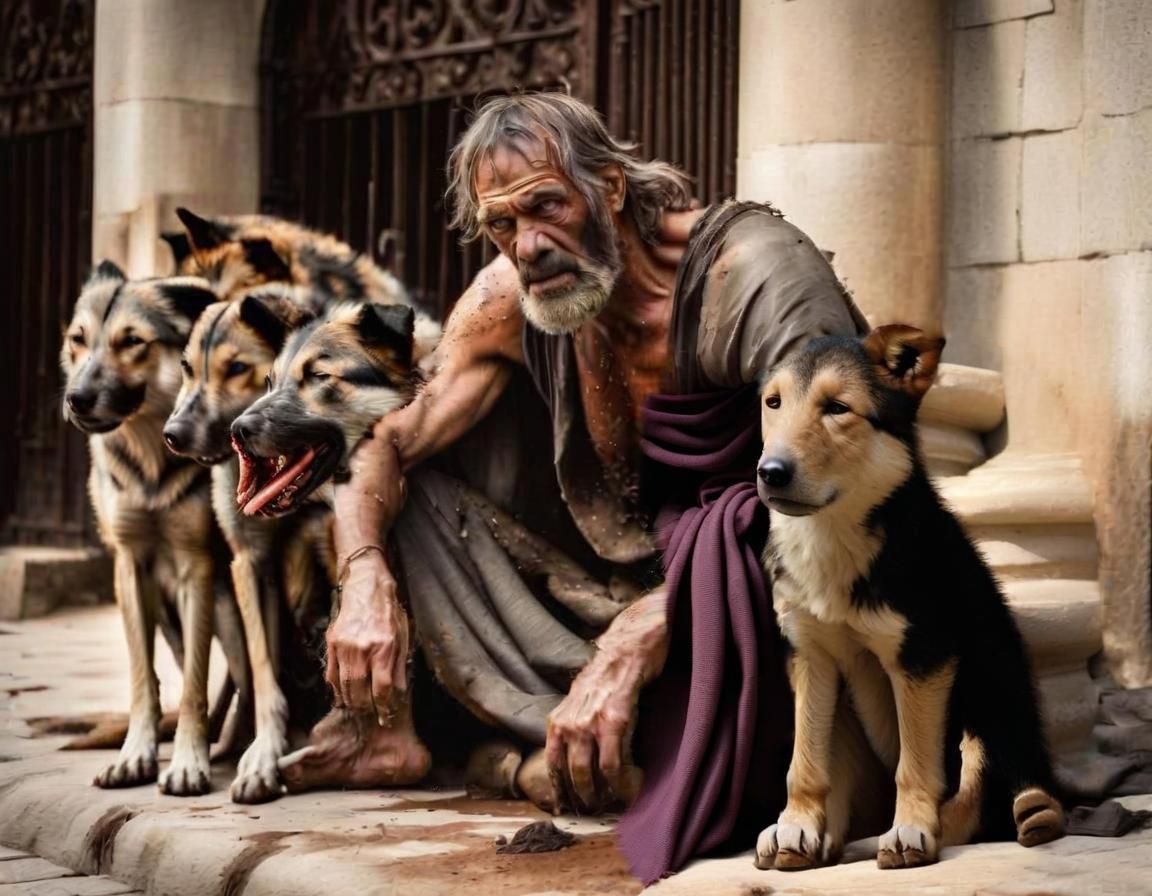 Lazarus at the Palace Gate: A Digital Masterpiece