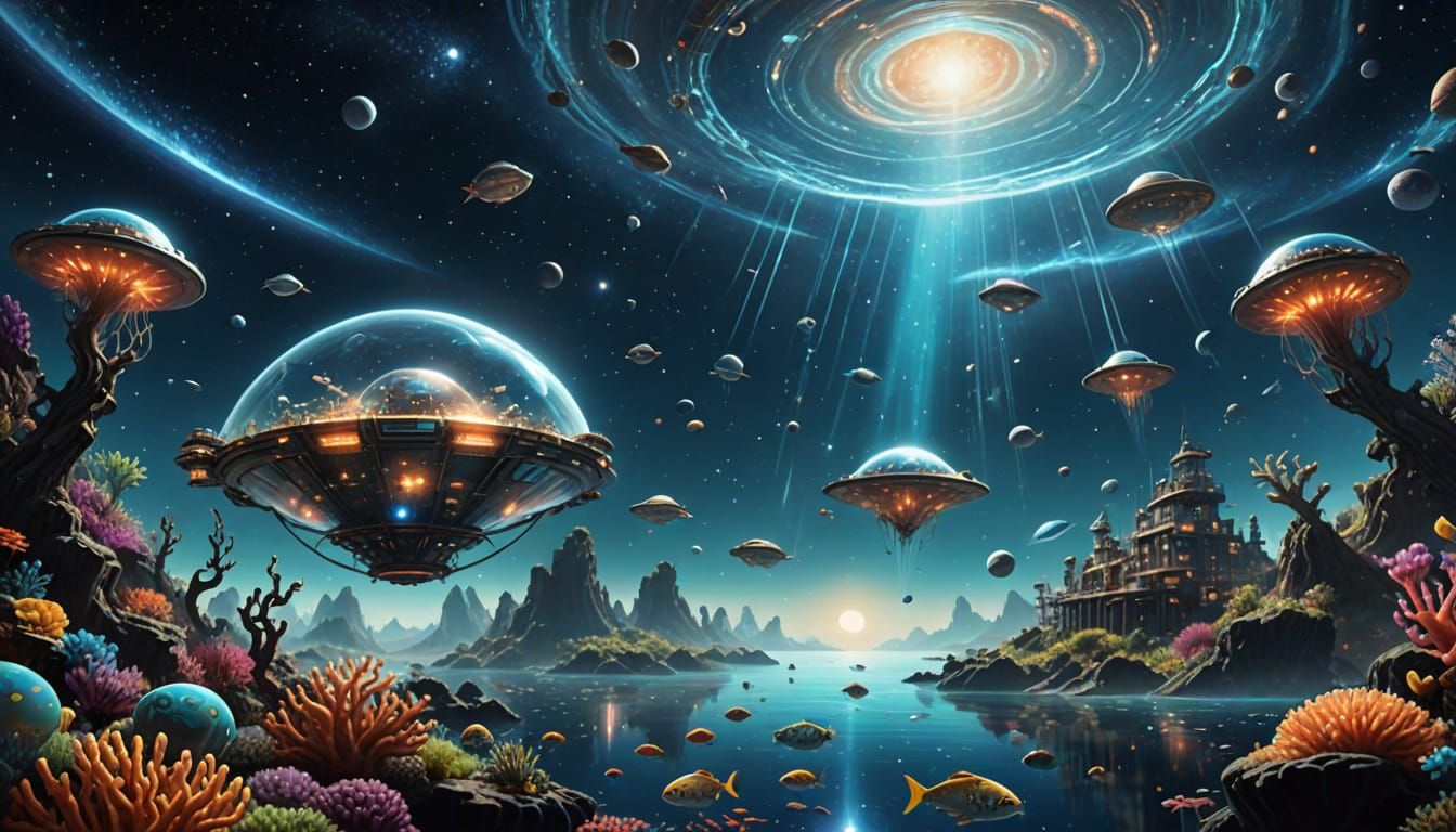 Aquatic Starships: Floating Ecosystems in Deep Space