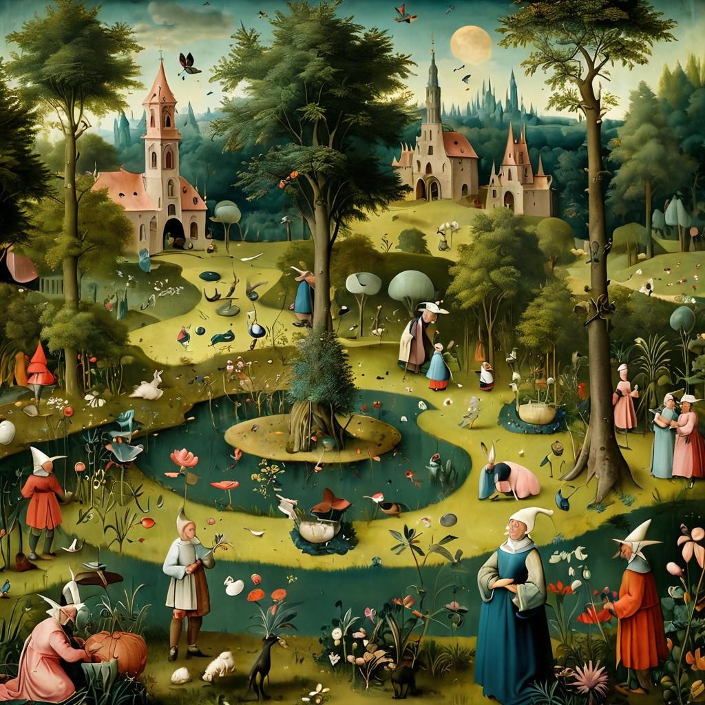 Bosch's Garden of Earthly Delights: A Hyperreal Eden