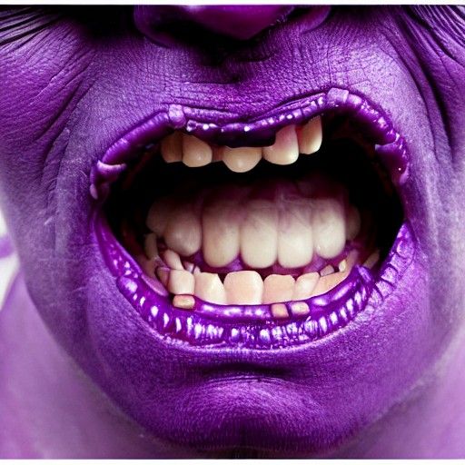 Whimsical Purple People Eater Creation