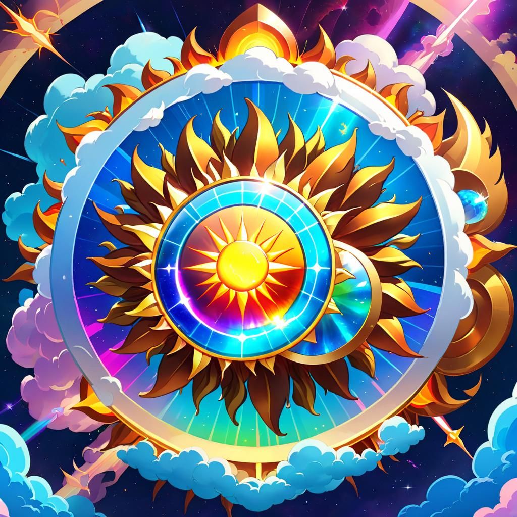 Prismatic Sunburst Cloudscape