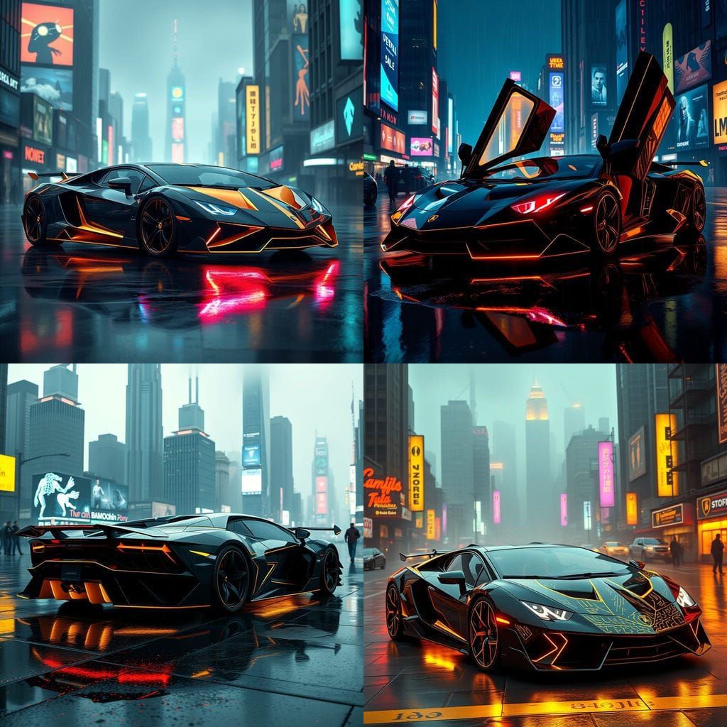 Luxury Cyberpunk Lamborghini Revuelto Unveiled