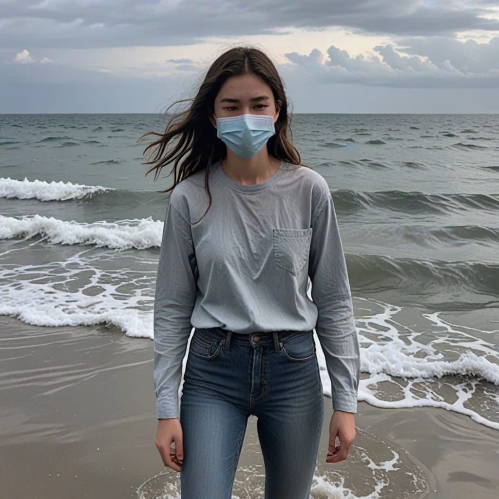 Girl in Painful Oceanic Moment