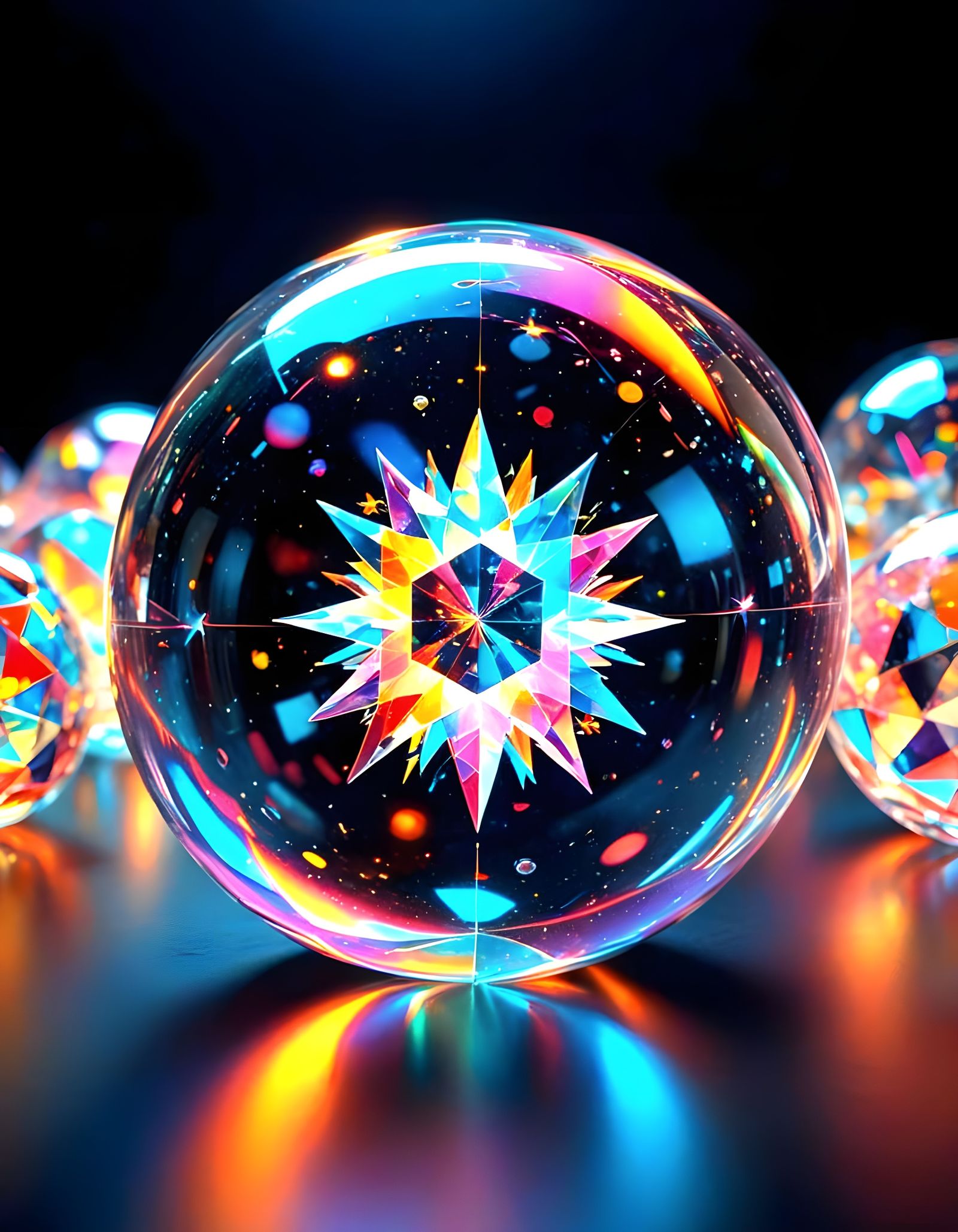 Ethereal Universe: Prisms Bending Light in Light Art