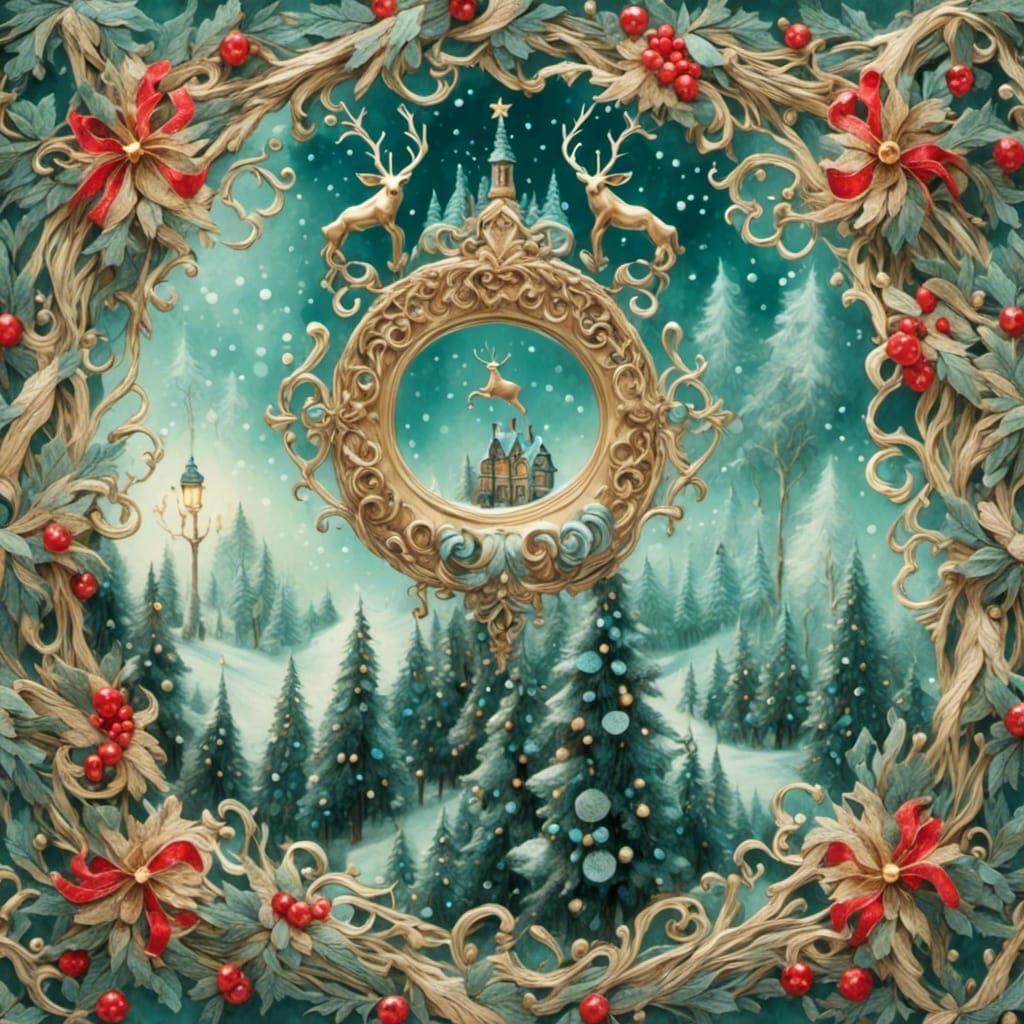 Festive Holiday Scene