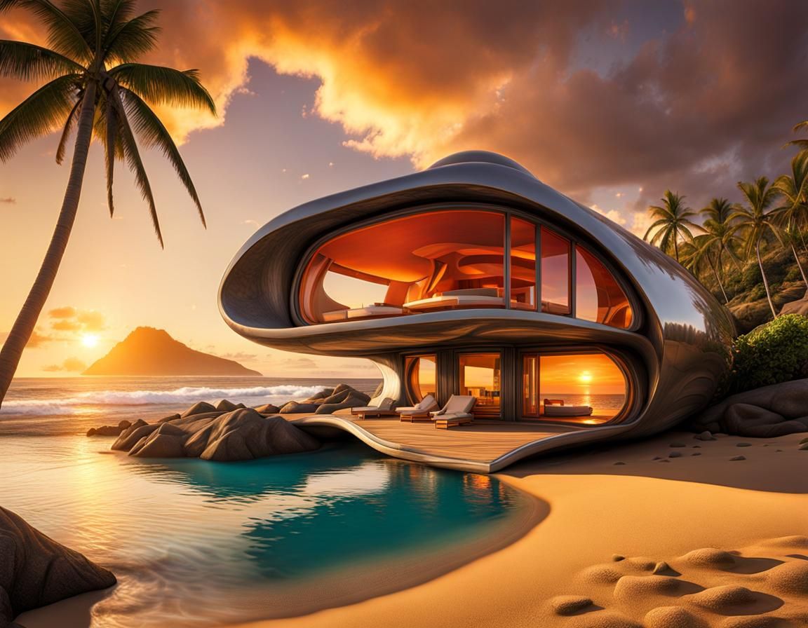 Surreal Beach House Inspired by Masters of Art