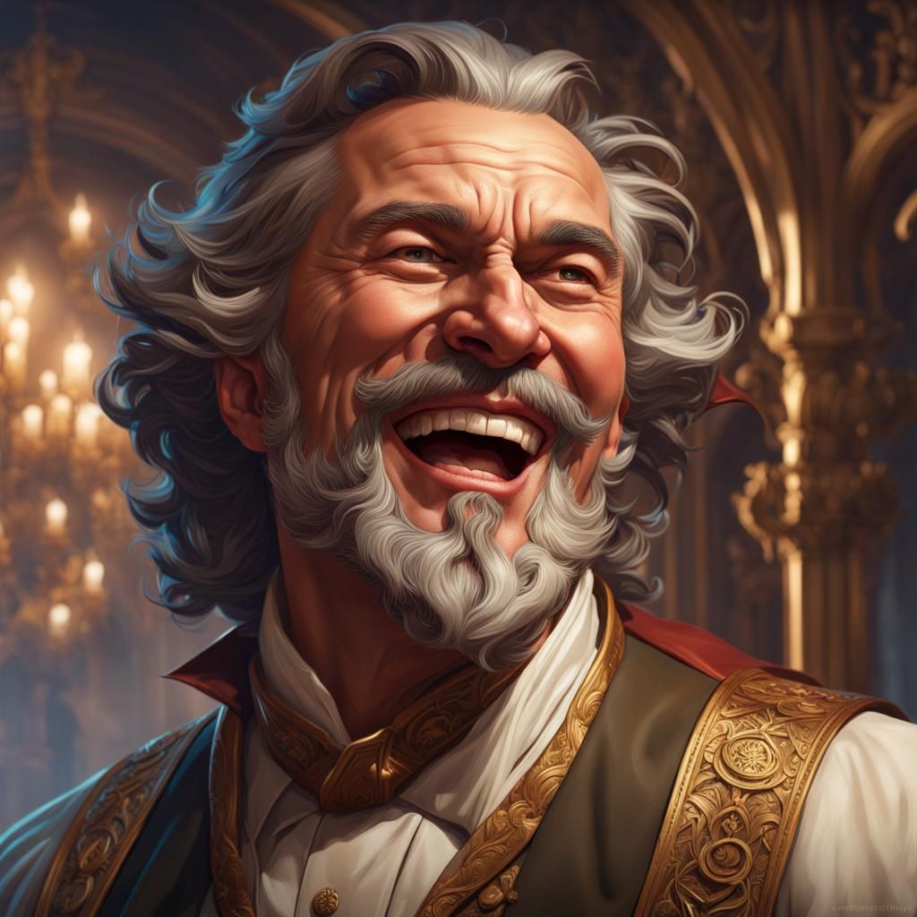 Historical Laughter: Hyperdetailed Portrait in Unreal Engine...