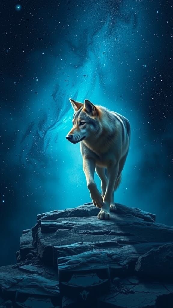 Lone Wolf Steps Into Infinite Cosmic Void
