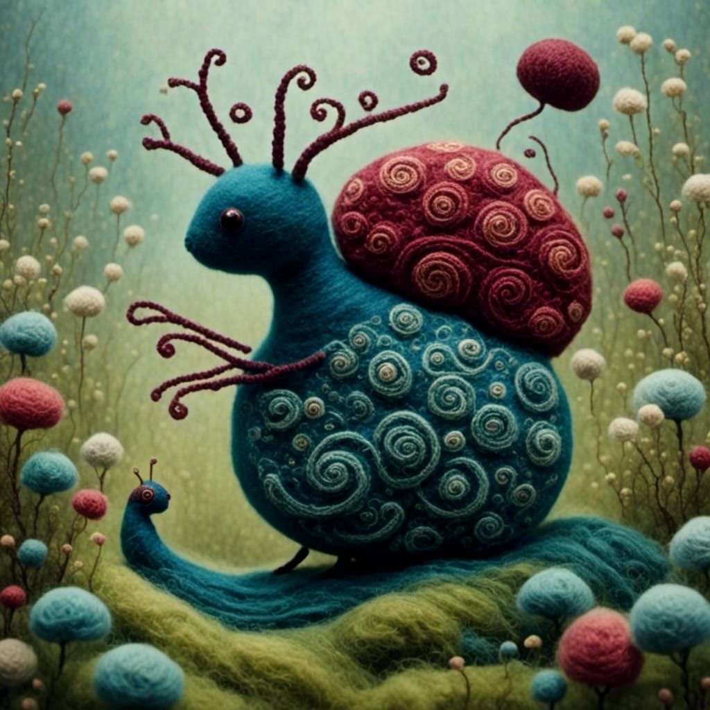 Cicada Song in Felted Wool Texture