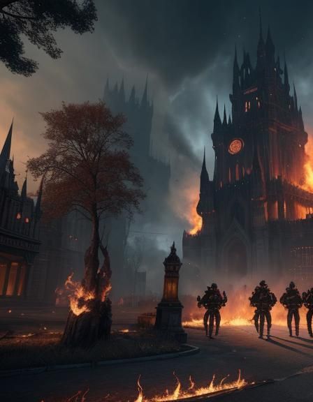 Fantastical Land of Confusion: Detailed Matte Painting