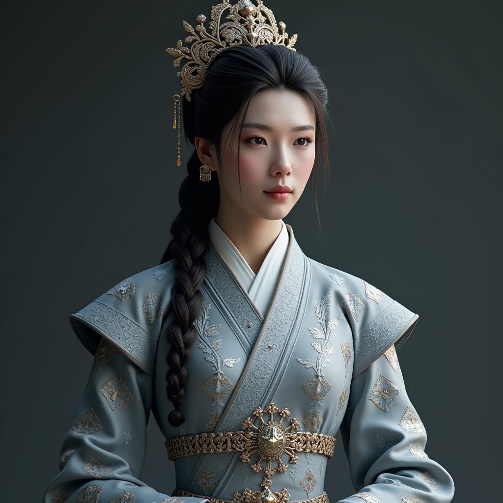 Elegant Kingdom Formalwear in Fantasy Concept Art Style