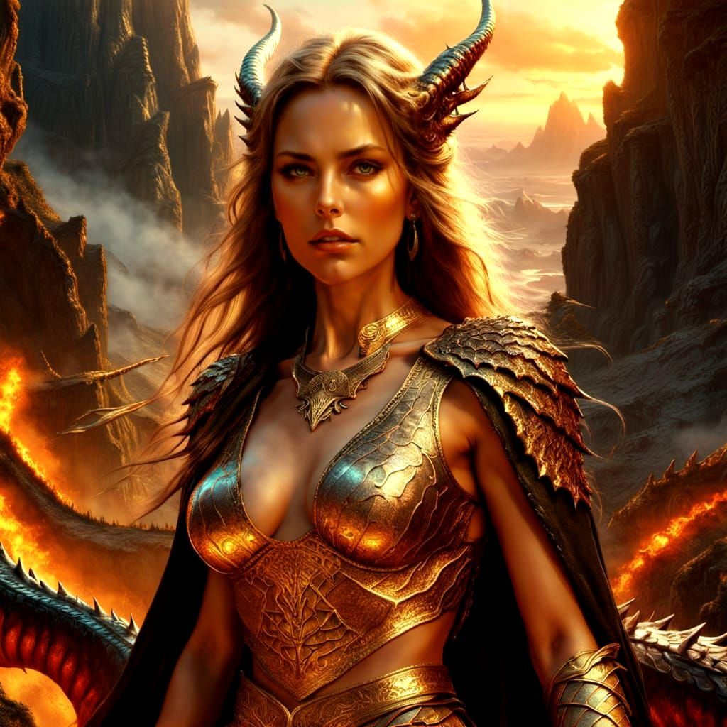 Ogre Escaping Dragon Cave: Digital Matte Painting