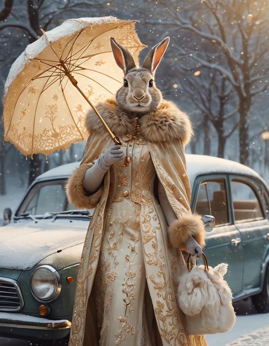 Elegant Whimsy in Snowy Wonderland