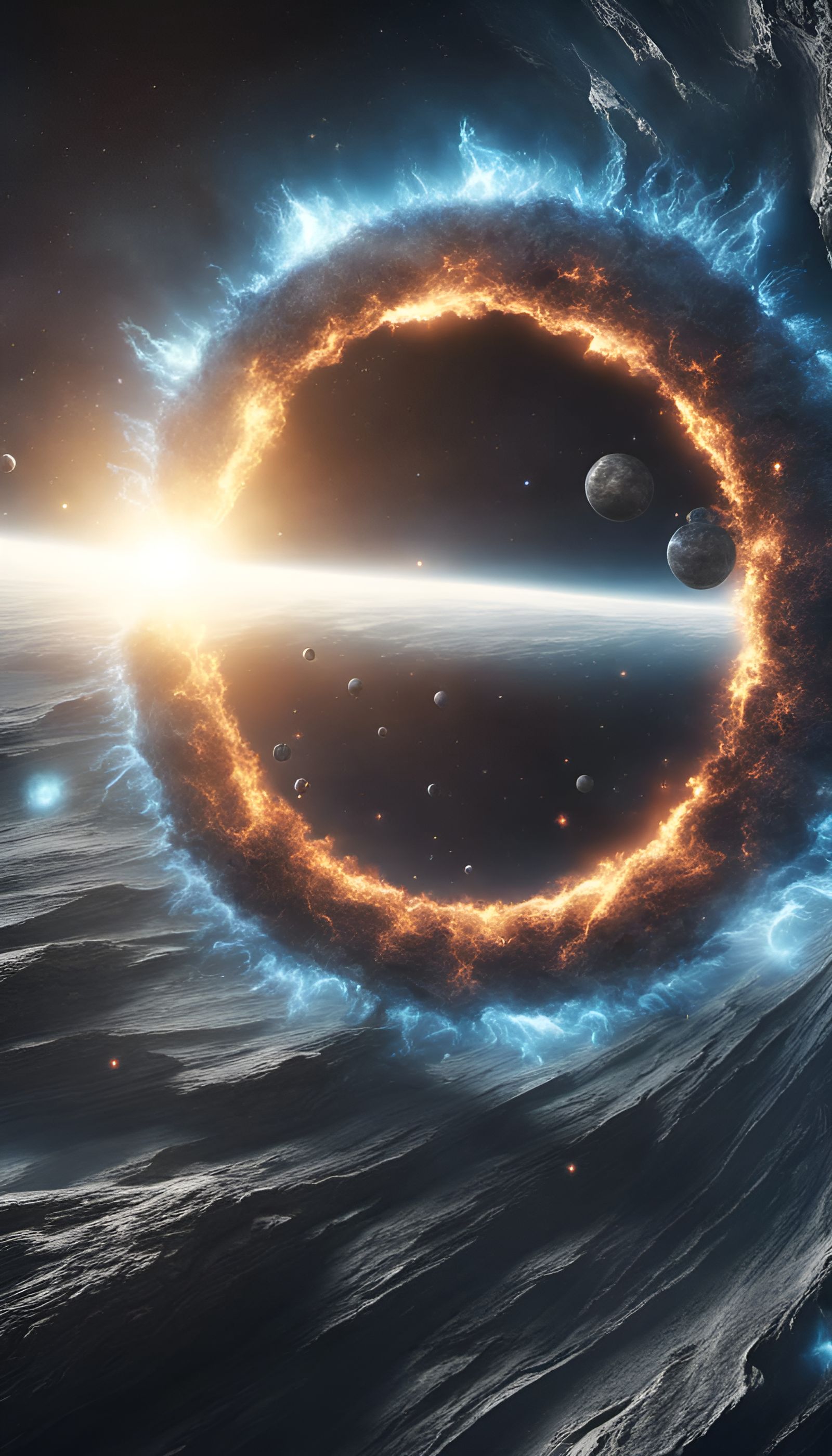 Sun Collapsing into Black Hole in 3D