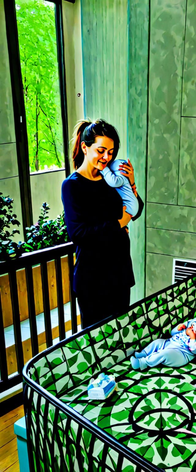 Mother and Child Embrace