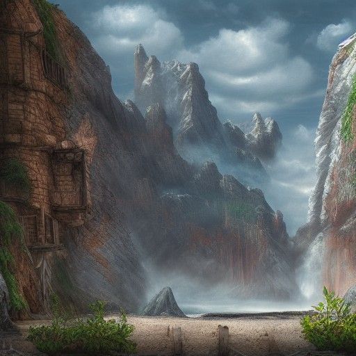 Detailed Matte Painting of Excrement
