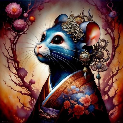 Inked Monkey and Rat Tattoo Design