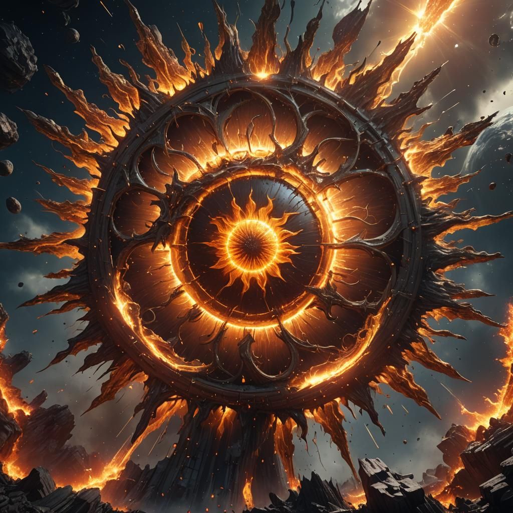 Exploding Sun with Magnetic Coronal Loops