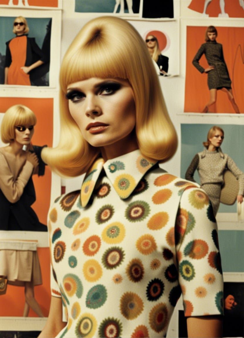 Vintage Scandinavian Fashion Poster Aesthetics