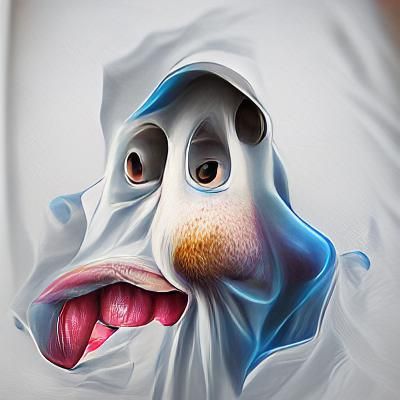 Friendly Ghost Concept Art in Hyperrealism