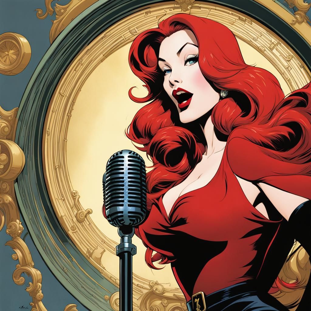 Jessica Rabbit Sings Karaoke in Classic Animation Style