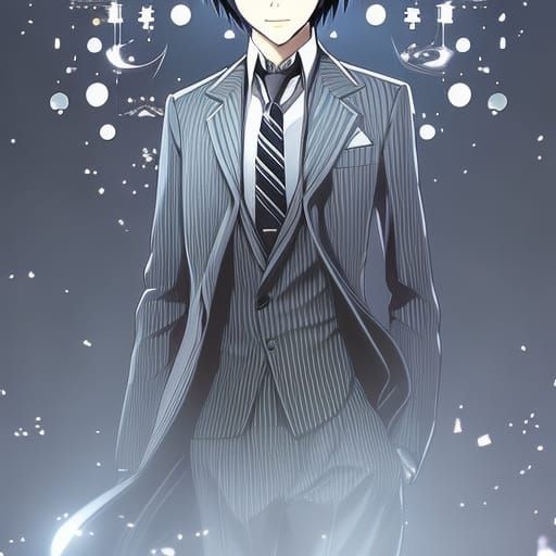 Alien in Suit: Anime Key Visual Art