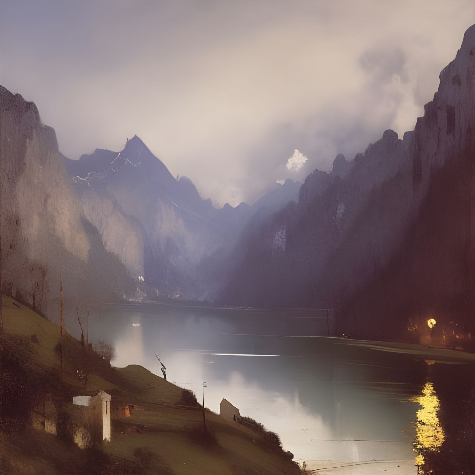 Briançon in the Style of Realist Painting