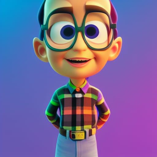 Finley David Spandle: Pixar-Style 3D Character Concept