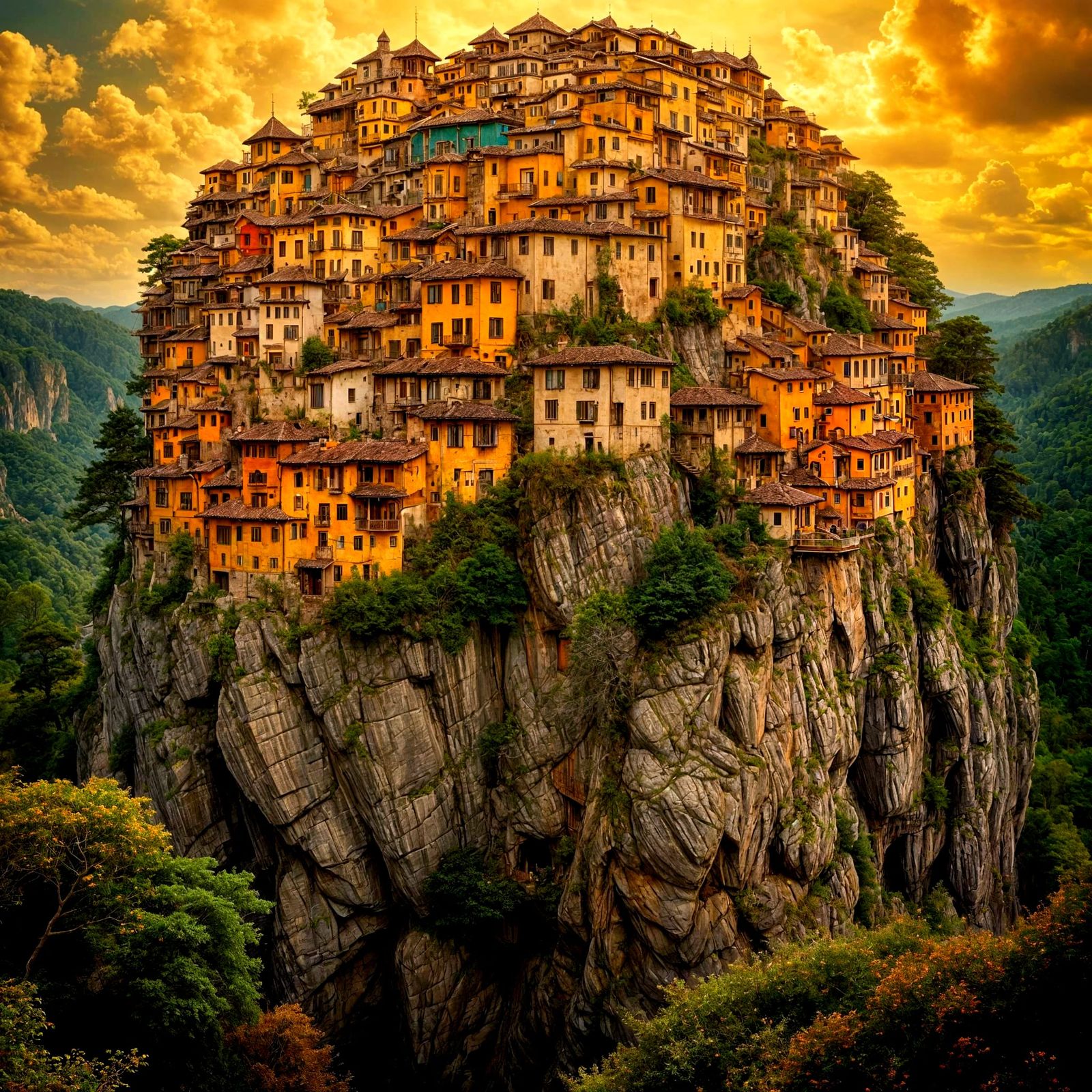 Vast Dreamscapes in Vibrant Klimt-Inspired Colors