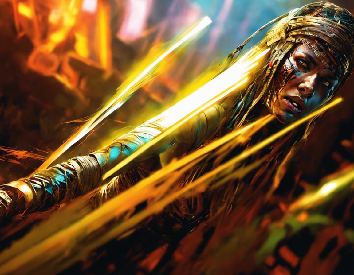 Cyberpunk Horror Mummy Concept Art