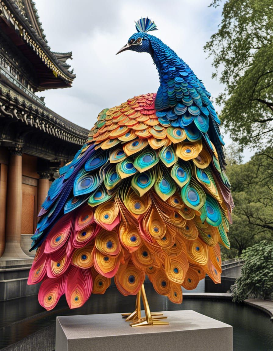 ORIGAMI PEACOCK