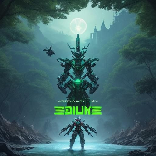 Dragons, Robots, and Nature: Cyberpunk Apocalyptic Battle