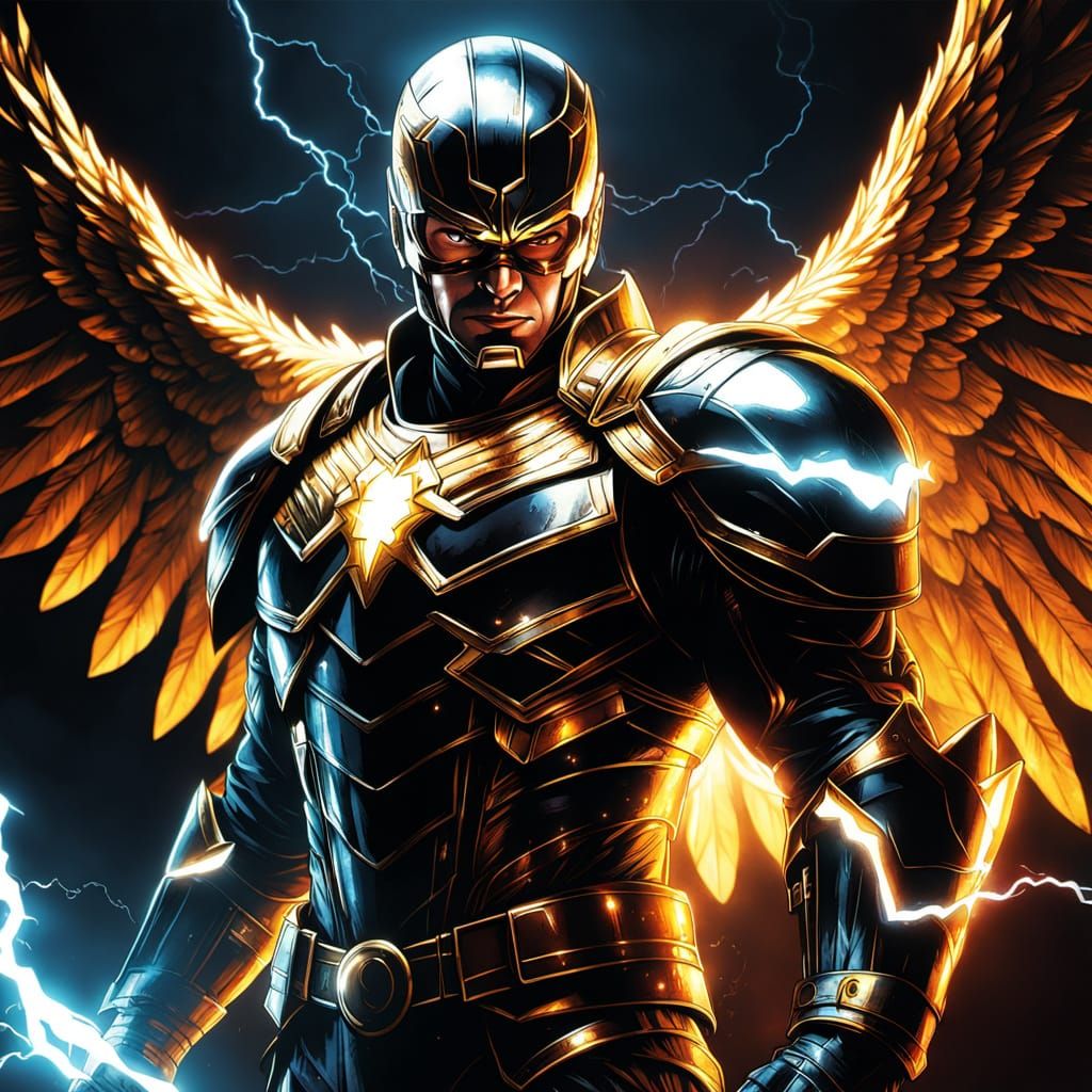 Dark Angel Unleashed in Epic Comic Book Style
