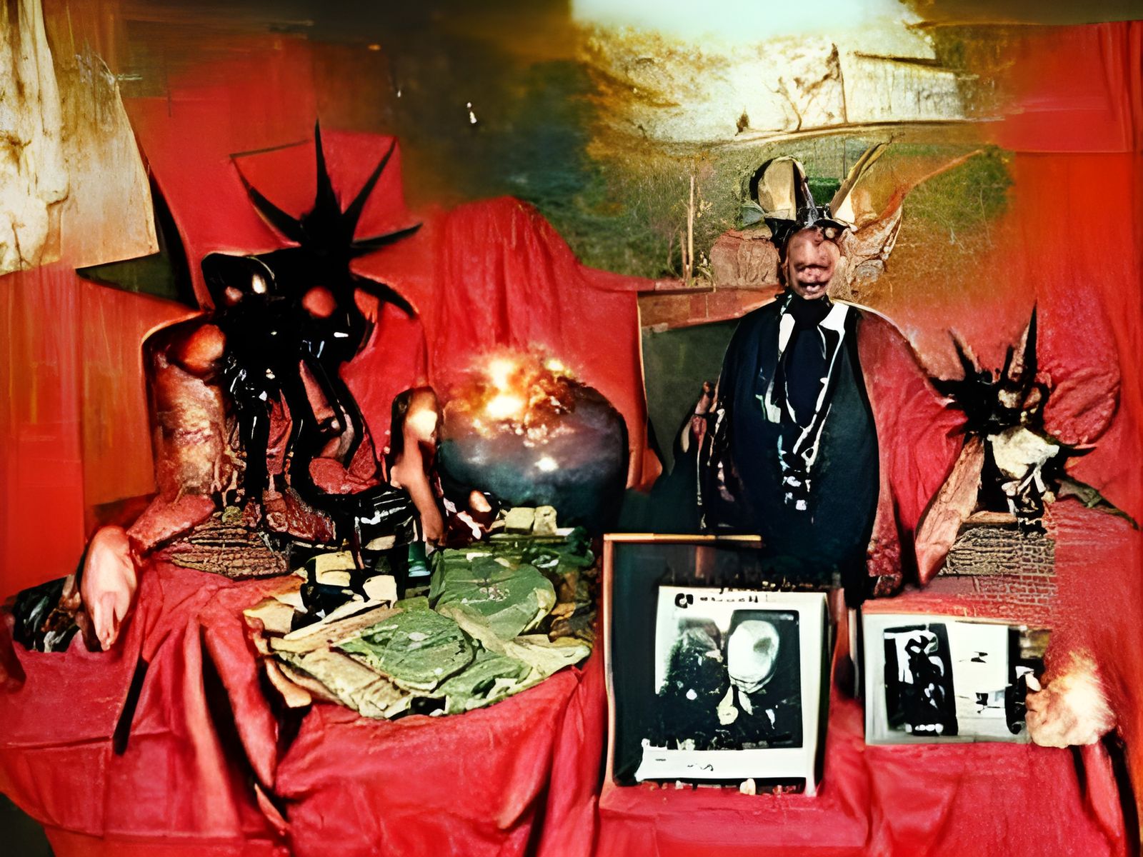 Ominous Figure Embodies Psychological Warfare and Occult Mys...